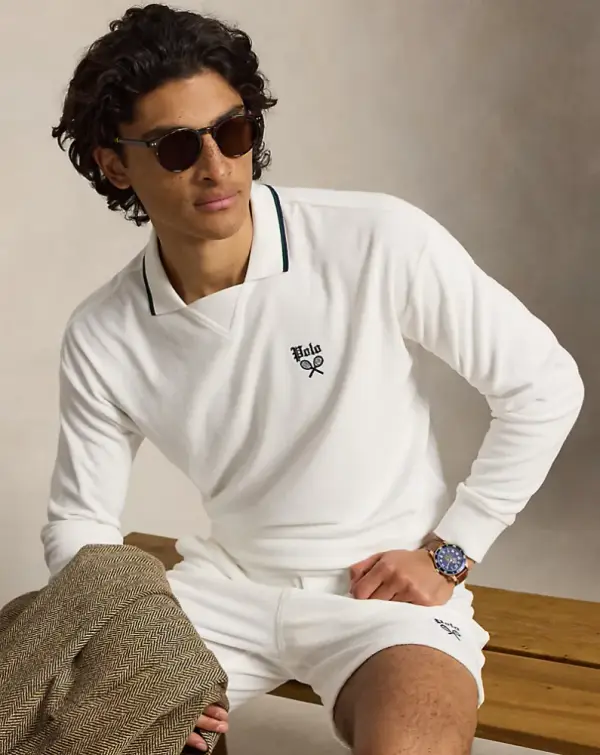 Polo Ralph Lauren Tennis Logo Polo Sweatshirt | Shopbop
