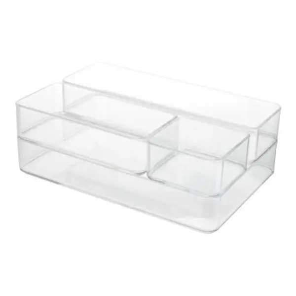 Real Simple 4 Piece Stackable Organization Set Clear
