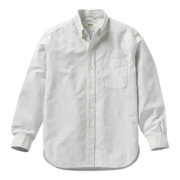 Aloe Field Stripe Big Oxford BD Shirt