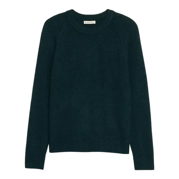 Italian Merino-Blend Crew-Neck Sweater