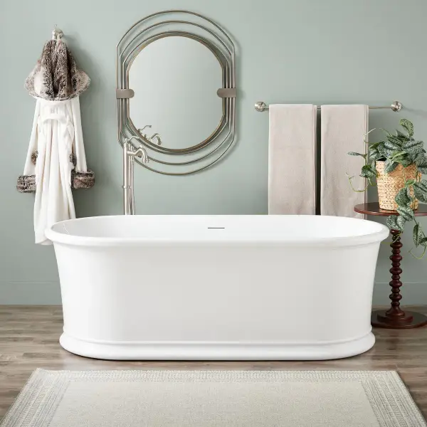Halliford 66" Acrylic Soaking Freestanding Tub