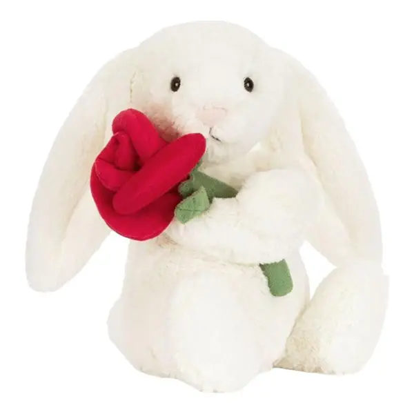 Toy Bunny with Rose