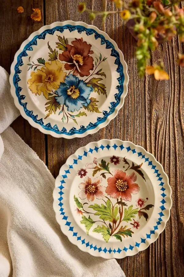 Autumnal Floral Stoneware Side Plate