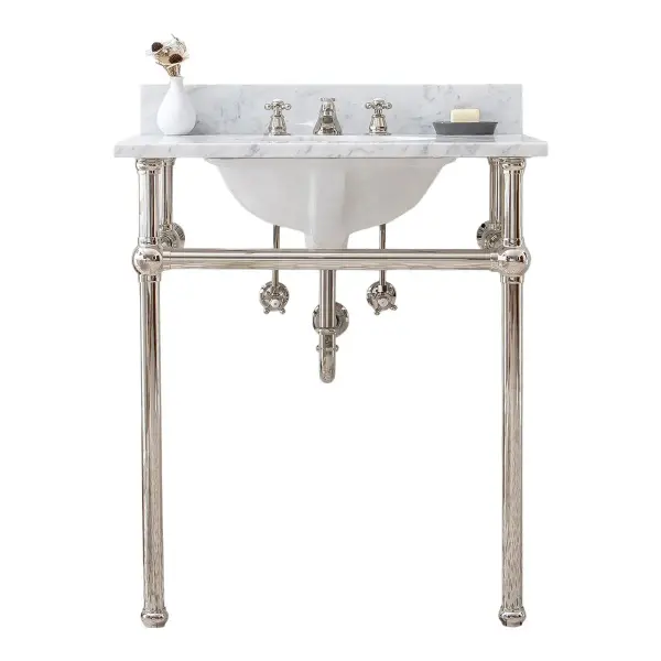 Aveline 30" Marble Top Single Sink Vanity