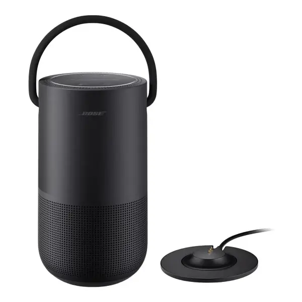 Portable Smart Speaker + Charging Cradle Set