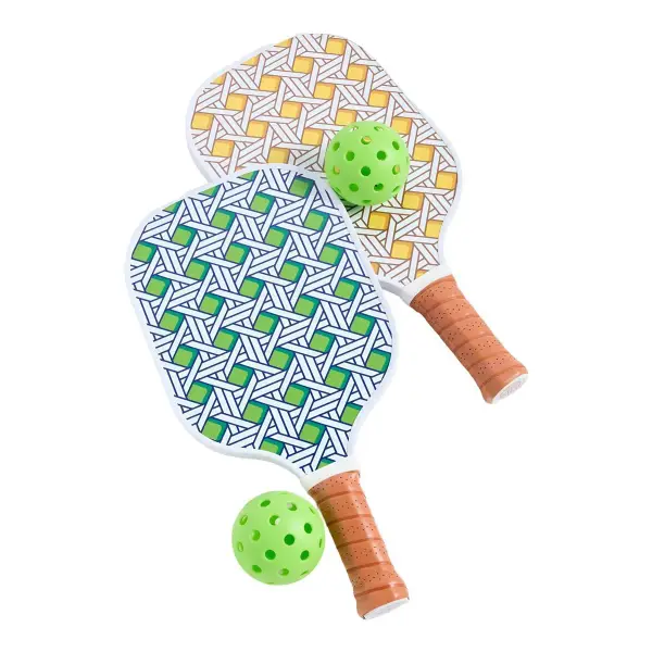 Basketweave Pickleball Set