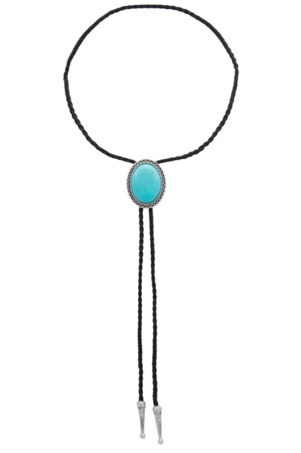 petit moments Marengo Bolo Necklace in Turquoise | REVOLVE