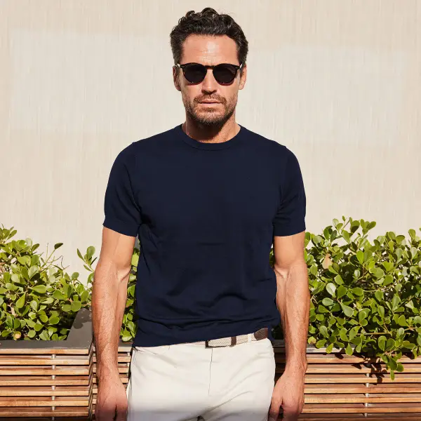 Maranello Mid-Weight Cotton & Silk Tee