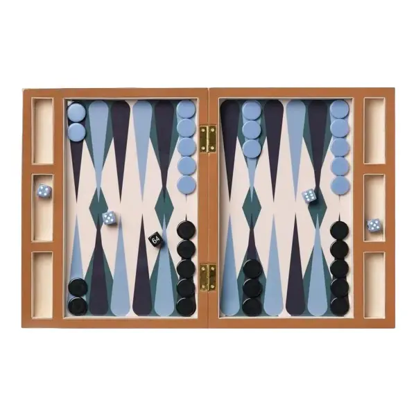 Lacquered Backgammon Game Set