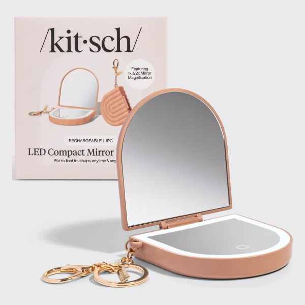 Terracotta Compact Mirror Keychain