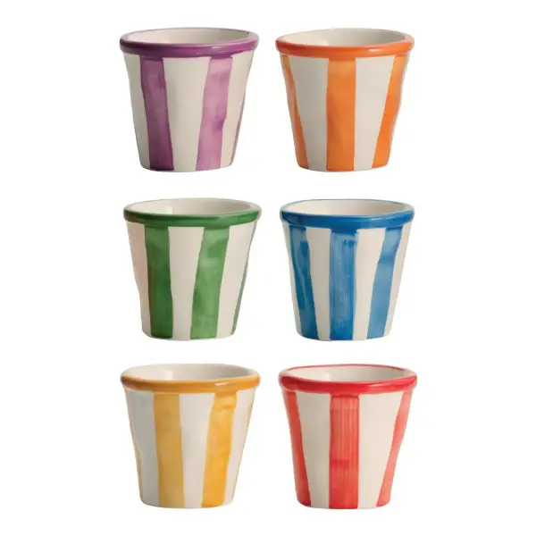 Lido Righe Espresso Shot Cups, Set of 6
