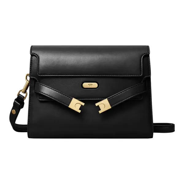Lee Radziwill Small Leather Double Shoulder Bag