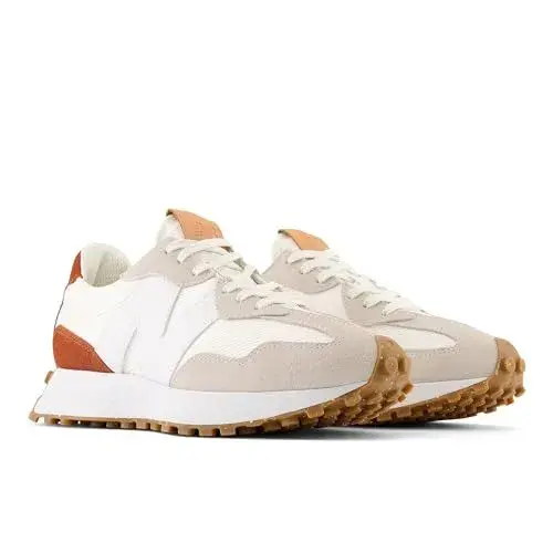 New Balance Women's 327 V1 Sneaker, Sea Salt/Rust Oxide