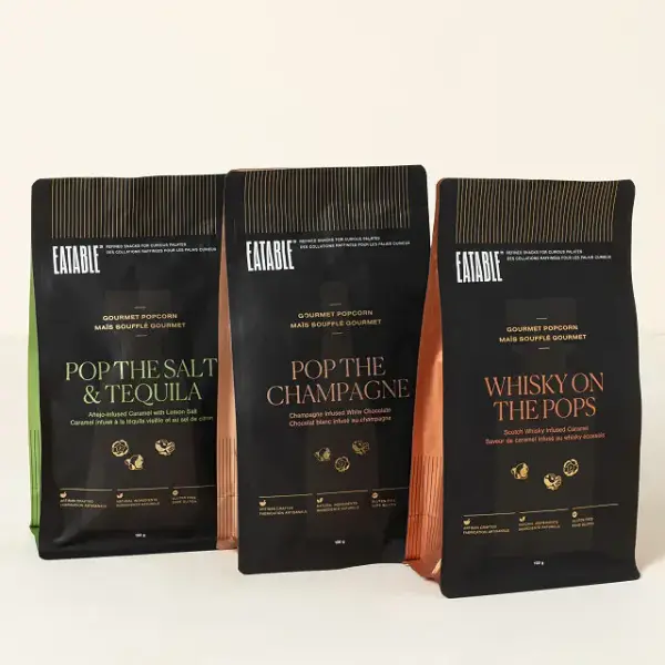 Gourmet Alcohol-Infused Popcorn Trio