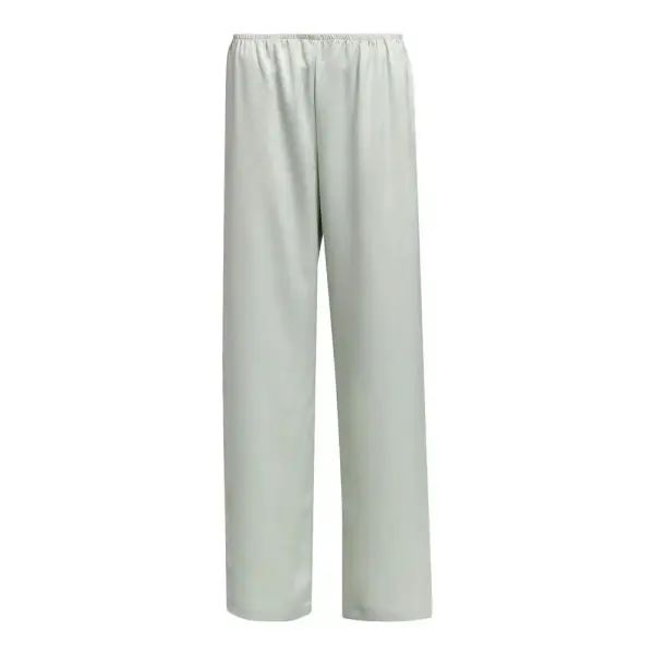 Classic Barb Satin Wide-Leg Pants