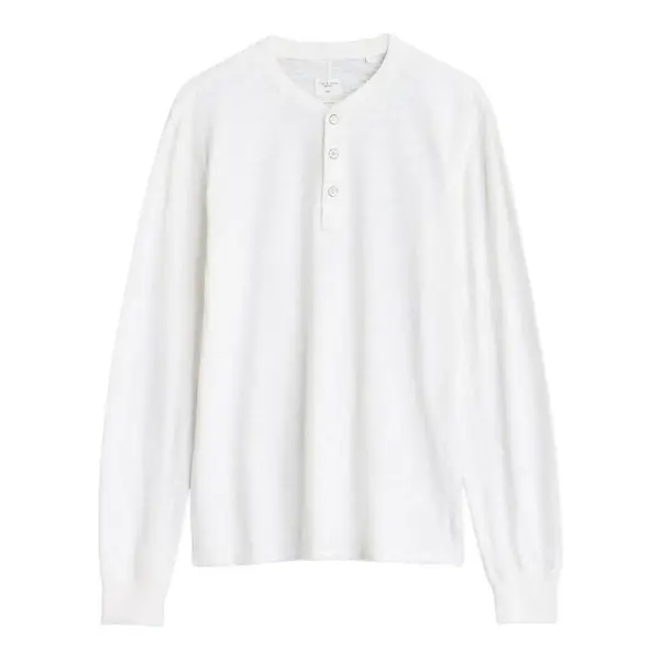 Classic Flame Slub Cotton Henley