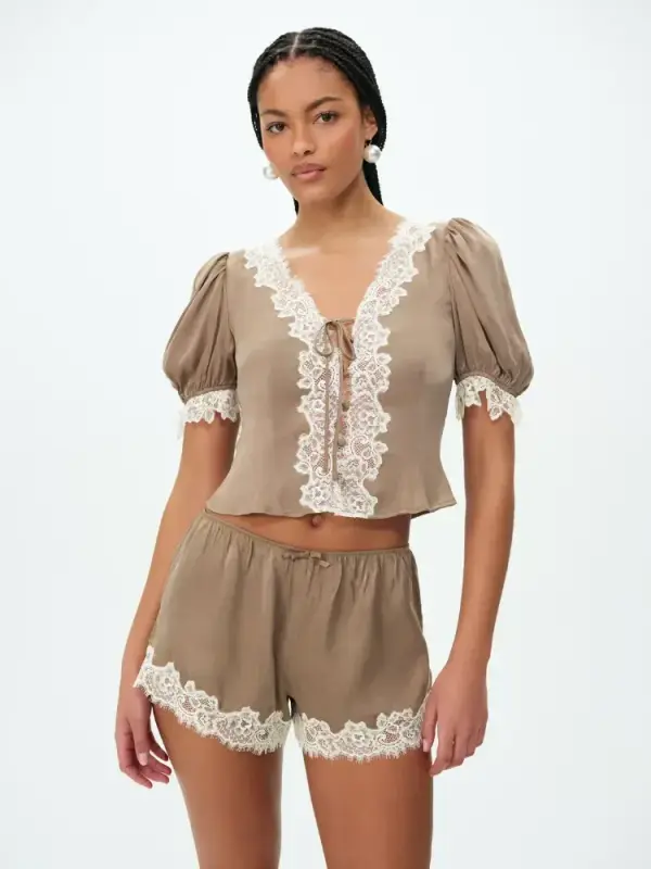 Luna Top — Brown