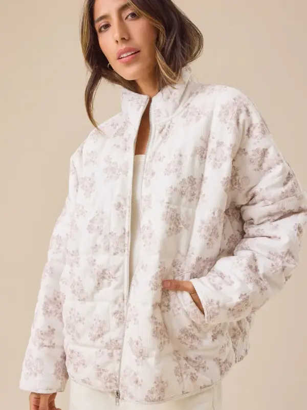 Elly Corduroy Toile Jacket