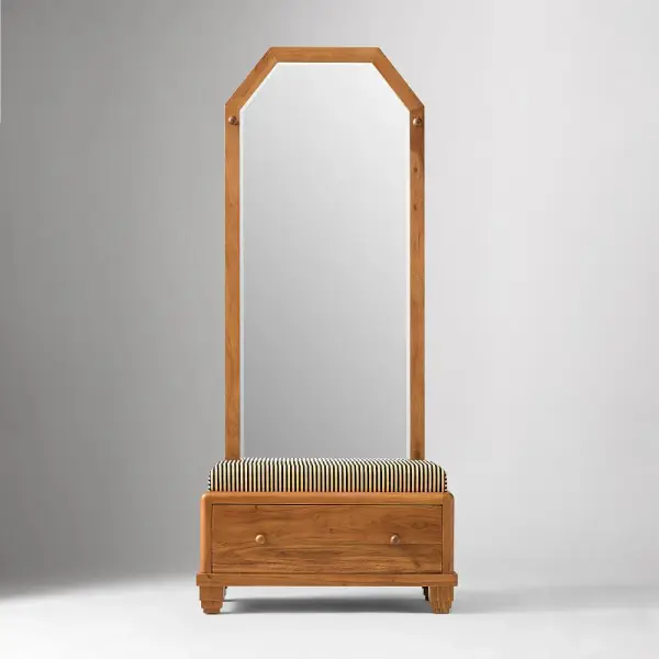 West Elm x Pierce & Ward Entry Bench w/ Mirror (32")