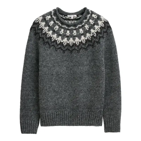 Alpaca Fairisle Rollneck Sweater