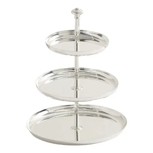 Albi Three-Tier Silver-Plated Dessert Stand