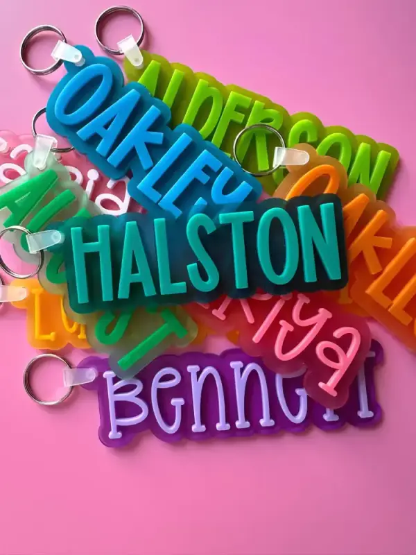 Name Tag, Backpack Tag, Backpack Name Tag, Bookbag Tag, Name Keychain, Backpack Label