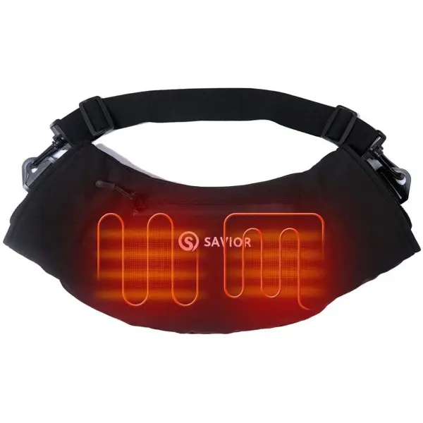 Rechargeable Battery Electric Heated Hand Warmer Muff Black