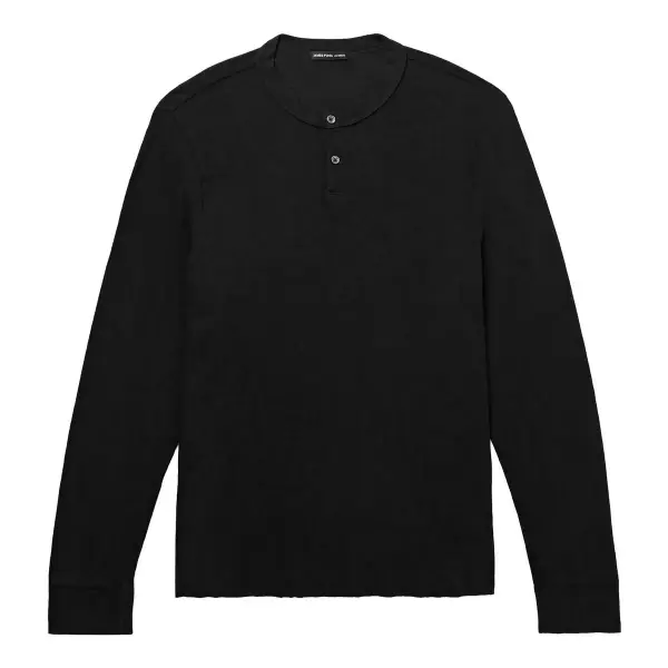 Cotton-Jersey Henley Shirt