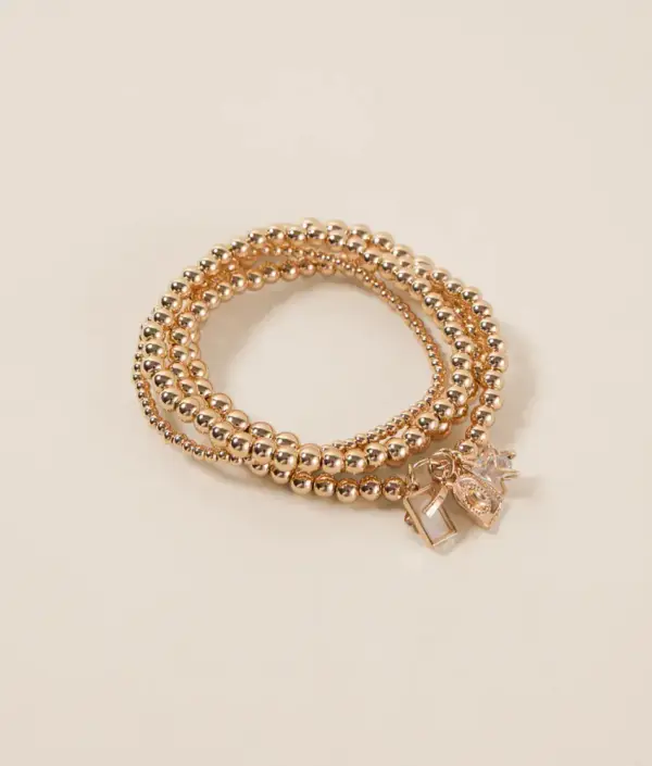 4 Pack Beaded Bracelet Set