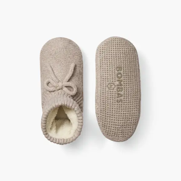 Women's Gripper Slipper Bootie - Sherpa-Lined