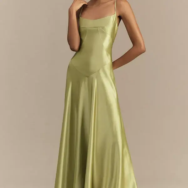 Emmy Satin Corset Maxi Dress