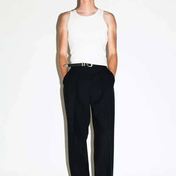 Dume Wide-Leg Ultra-Pleated Trouser