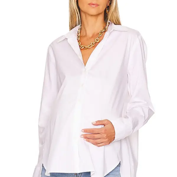 The Classic Button Down Maternity Shirt