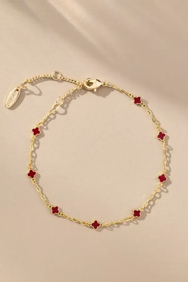 Clover Chain Wrap Bracelet