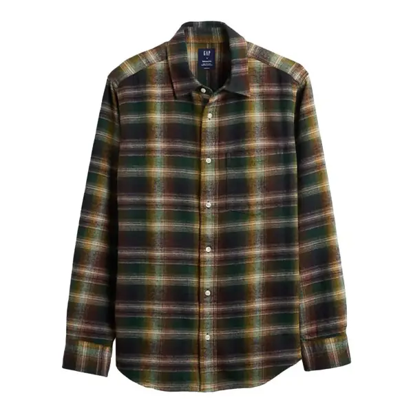 Organic Cotton Relaxed Flannel Shirt