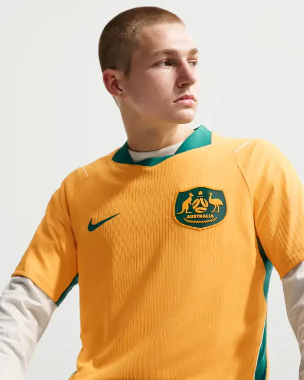 Australia 2026 Match Home Men's Nike Aero-FIT Soccer Authentic Jersey