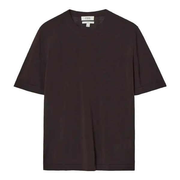 Slim Knitted Silk T Shirt