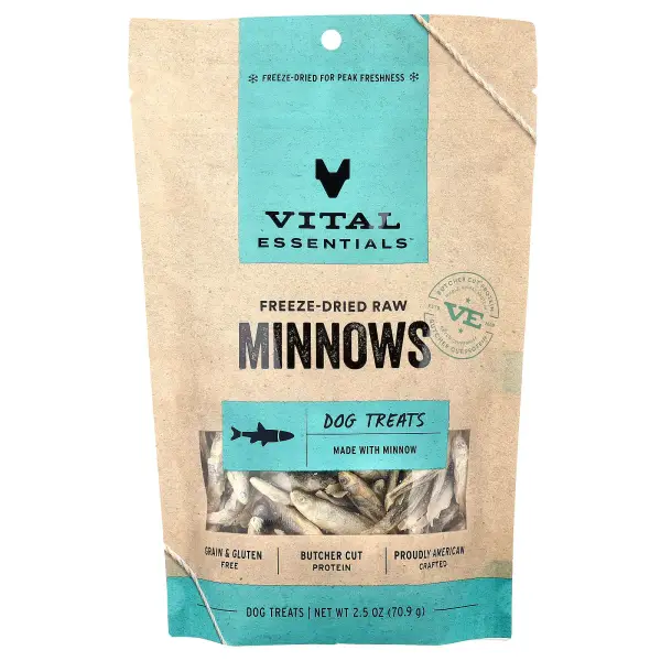 Freeze Dried Raw Dog Treats Minnows
