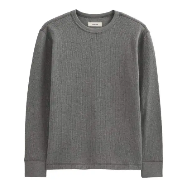 Thermal Crew in Cozy Waffle Sweater