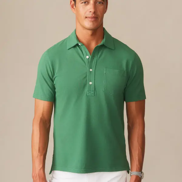 Mantle Pique Polo Top