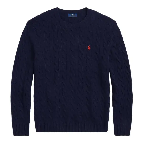 Cable-Knit Wool-Cashmere Sweater