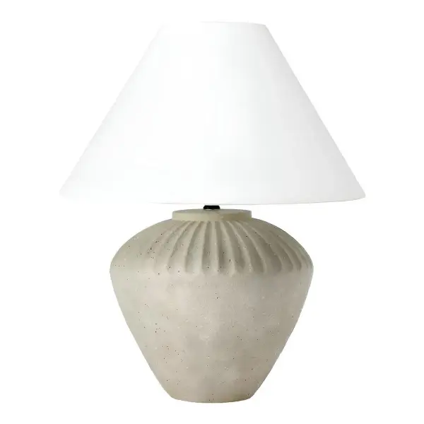 Ceramic Table Lamp Tan