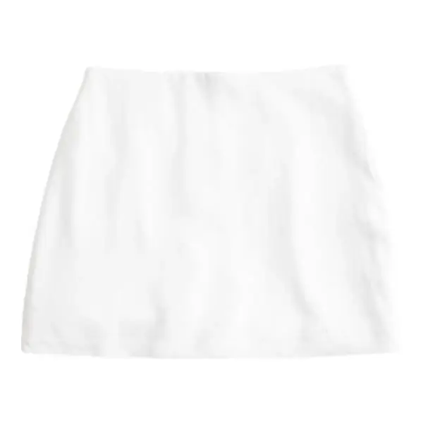 The Scarlett Curve Love Linen-Blend Mini Skort