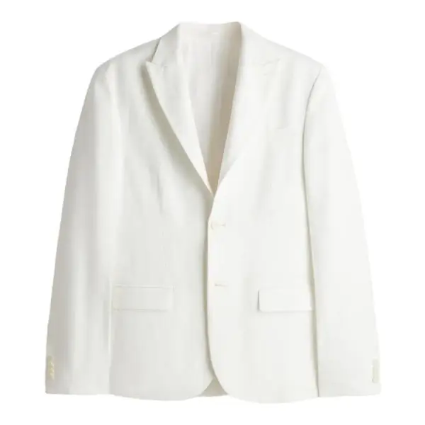 Regular-Fit Linen-Blend Jacket