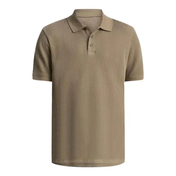 Variegated Pima Cotton Polo Shirt