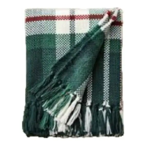 50"x60" Plaid Value Throw Blanket