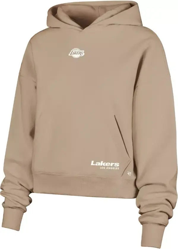 '47 Women's Los Angeles Lakers Brown Sue Foundation Pullover Hoodie