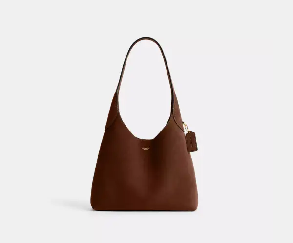 Brass/Warm Brown Brooklyn Shoulder Bag 28