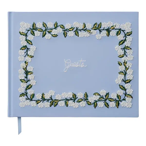 Embroidered Guest Book