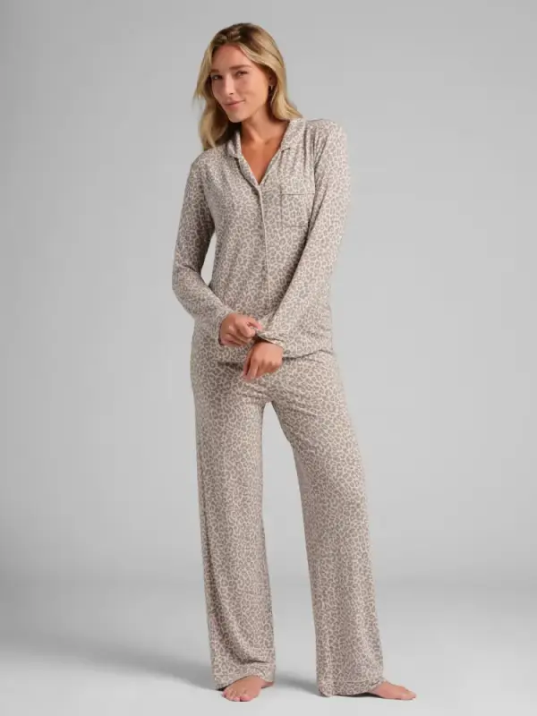 Luna Lounge Long Sleeve Pant PJ Set
